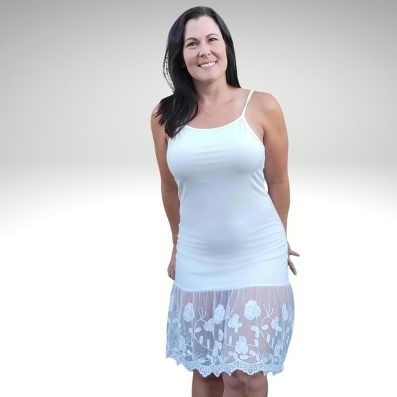 Stop and Smell the Roses Off White Lace Dress Extender - Picture 2 of 12